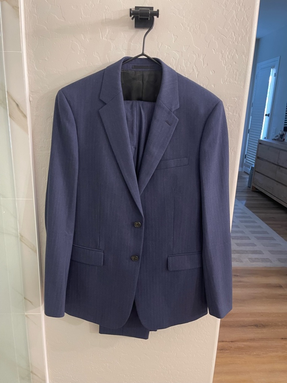 New Theory Chambers Herringbone Wool Blend Suit Jacket (Size: 38R)